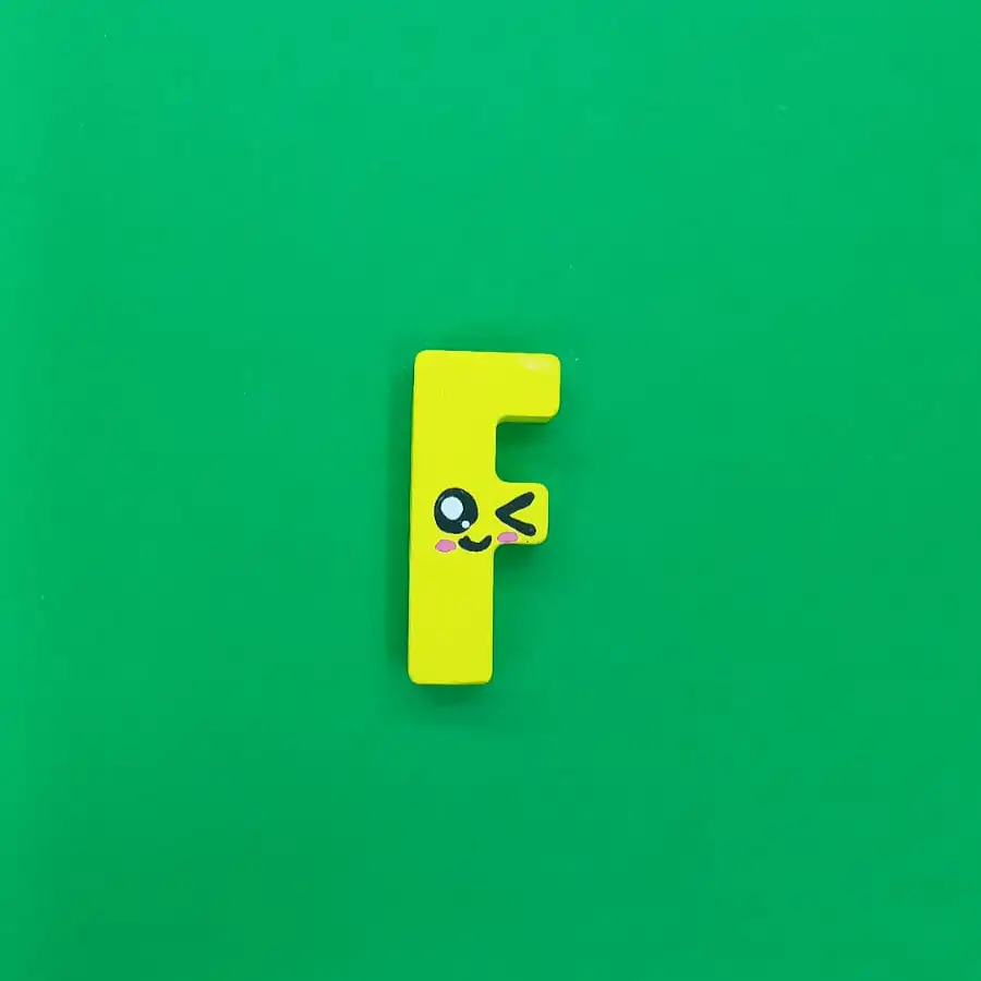 F Harf Magnet - Kişiye Özel Magnet