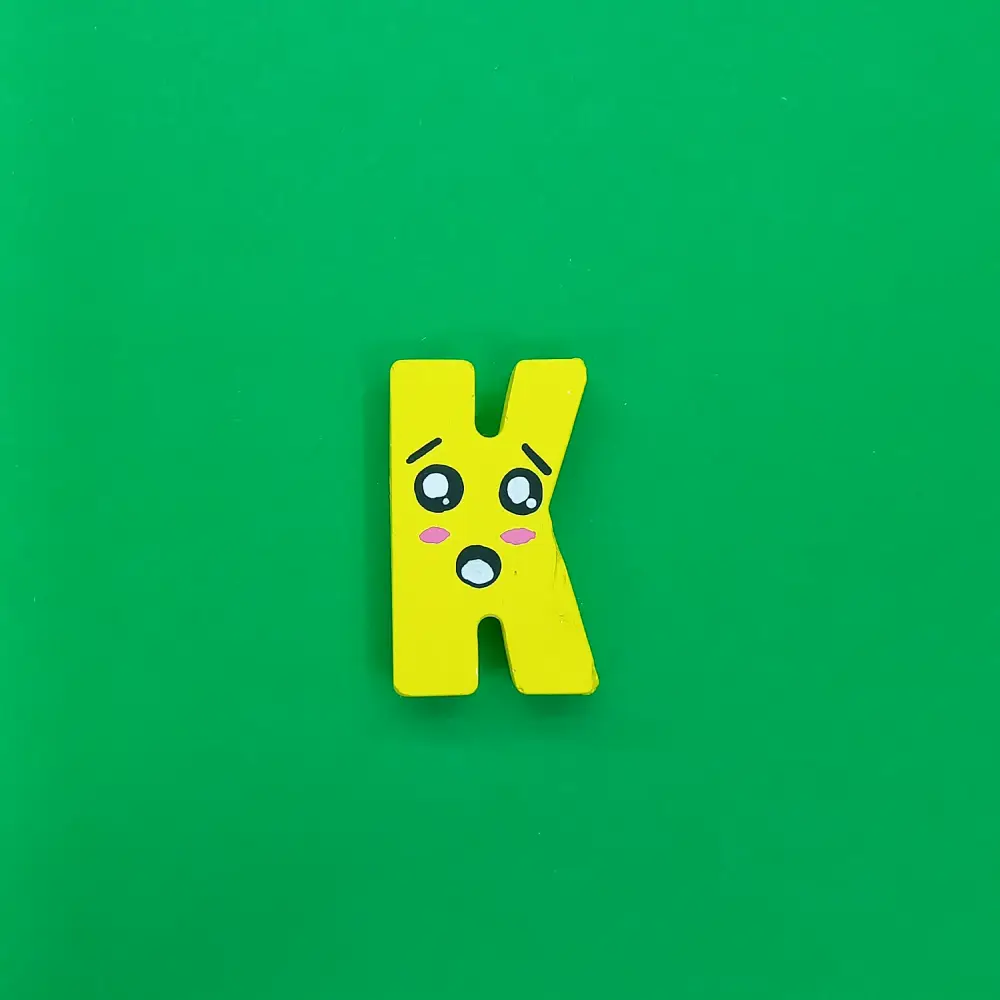 K Harf Magnet - Kişiye Özel Hediye Magnet