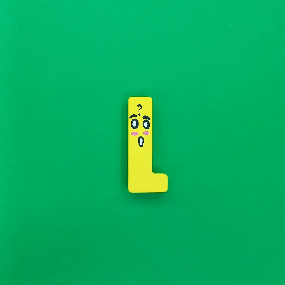 L Harf Magnet - Kişiye Özel Hediye Magnet