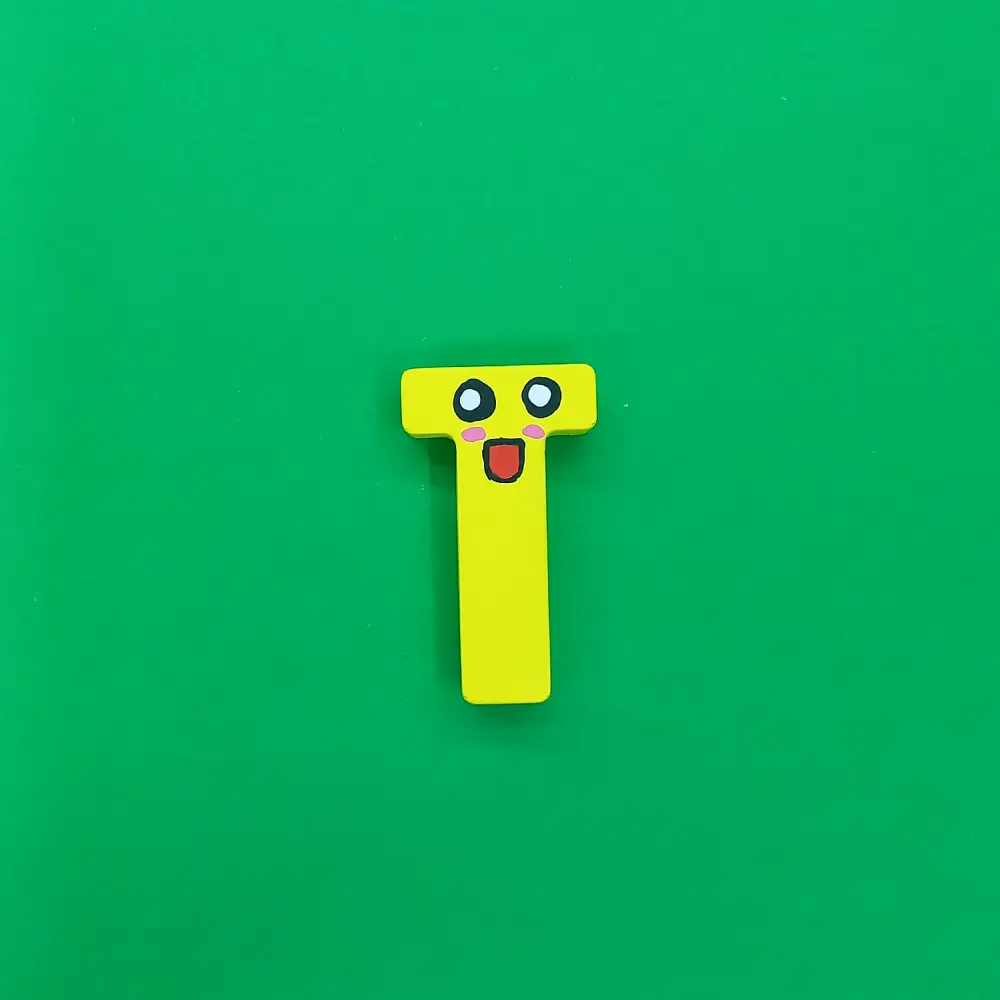 T Harf Magnet - Kişiye Özel Hediye Magnet