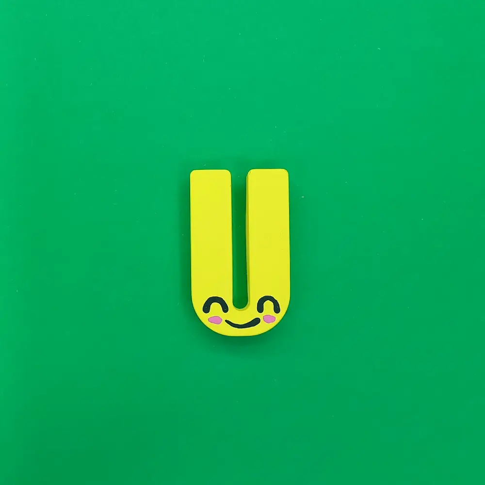 U Harf Magnet - Kişiye Özel Hediye Magnet