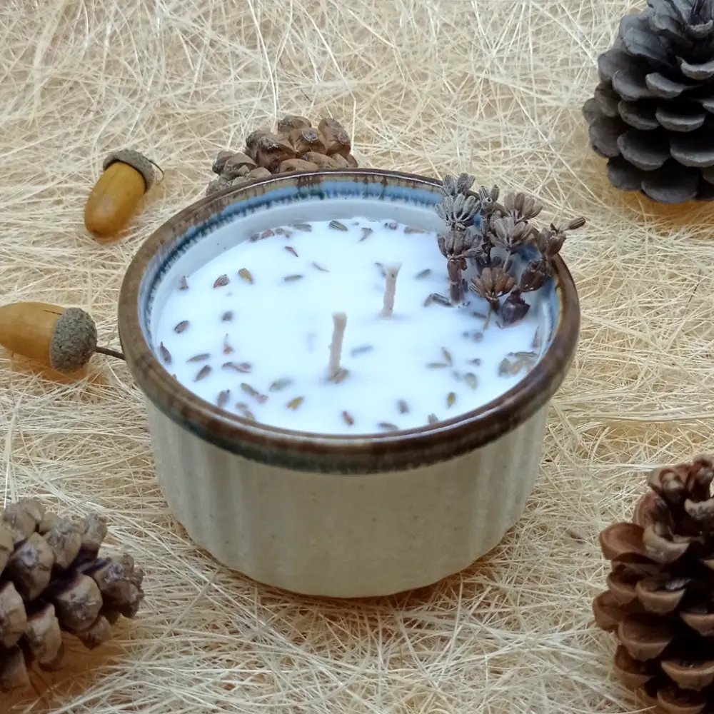 Lavanta Kokulu Mum Lavanta Rüyası Dekoratif Mum | ilkkim