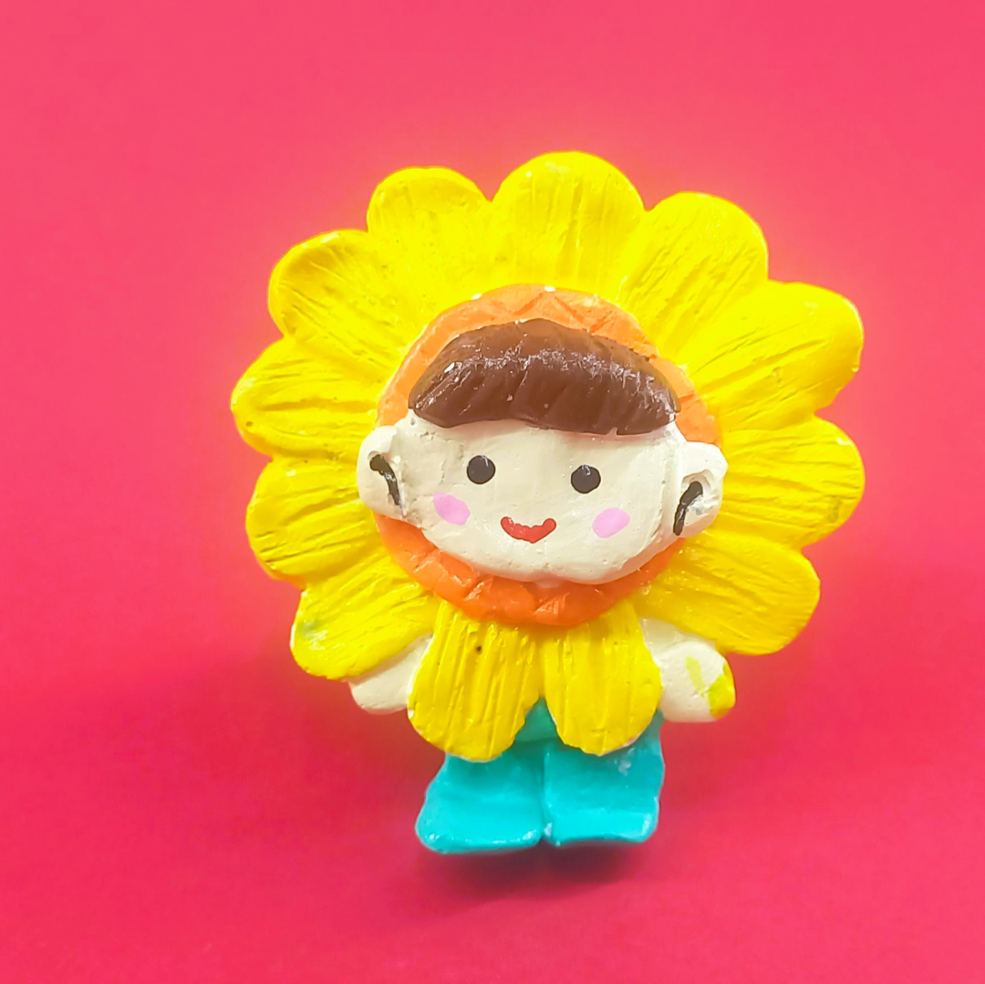 El Yapımı Ayçiçeği Çocuk Buzdolabı Magneti